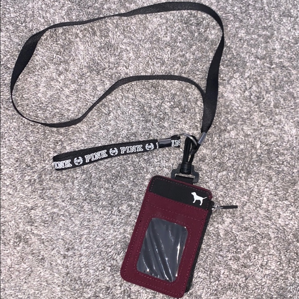 Pink Wallet Lanyard